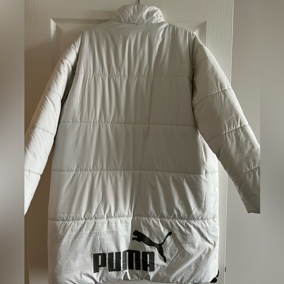 Puma - White Women’s Puffer Coat - Picture 2 of 3